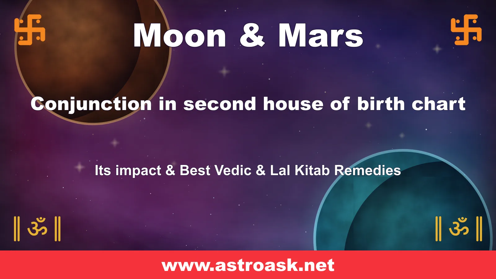 Moon and Mars conjunction in the 2nd house — Vedic astrology | AstroAsk