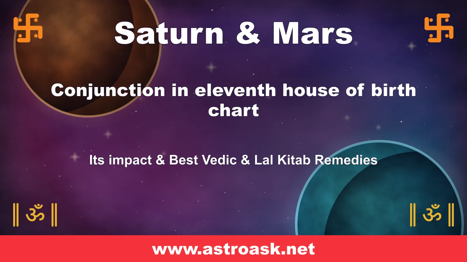 Saturn and Mars conjunction in the 11th house — Vedic astrology | AstroAsk