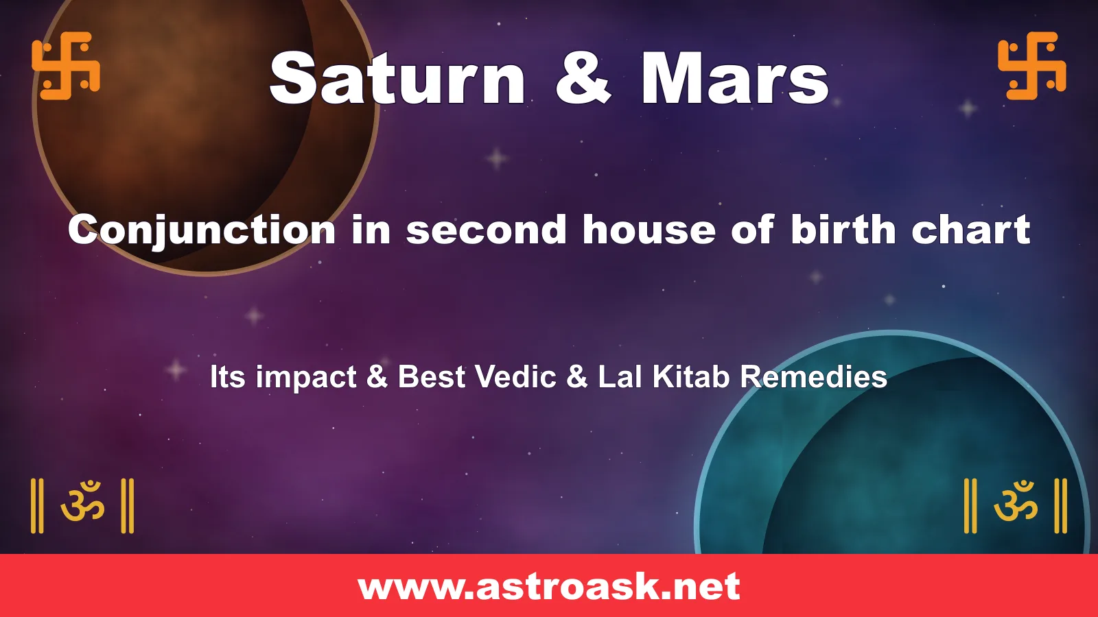 Saturn and Mars conjunction in the 2nd house — Vedic astrology | AstroAsk