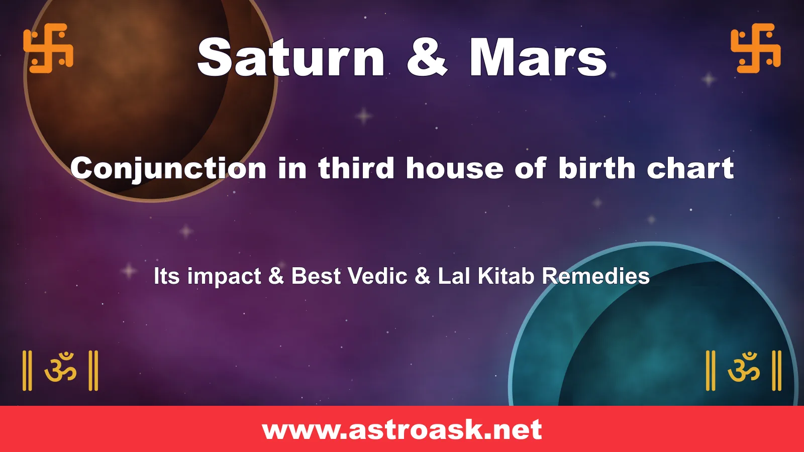 Saturn and Mars conjunction in the 3rd house — Vedic astrology | AstroAsk