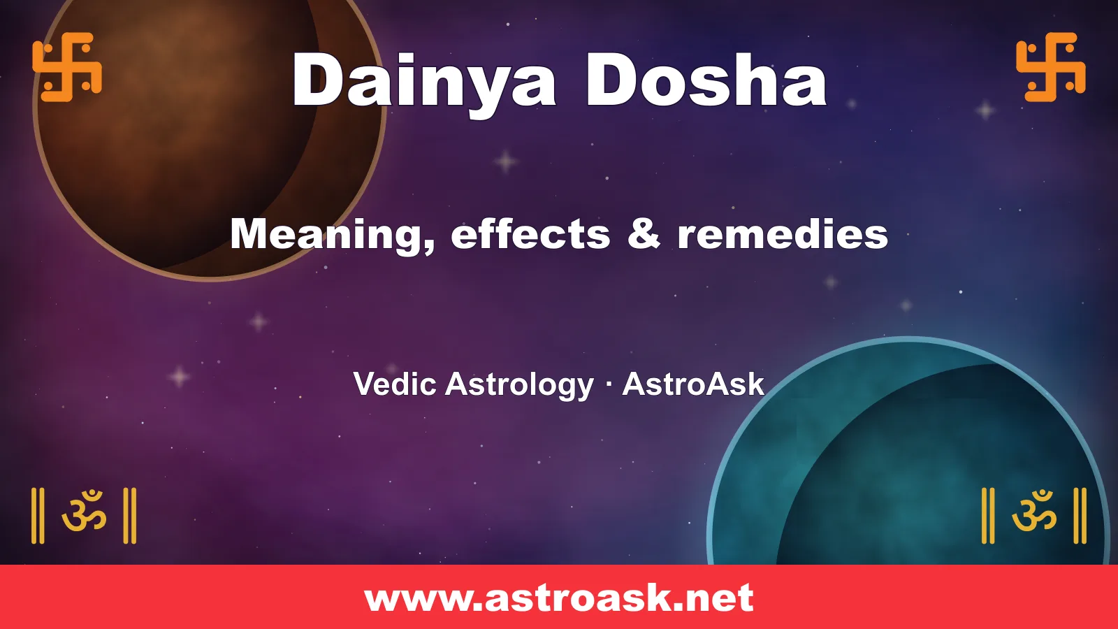 Dainya Dosha — meaning, effects and remedies in Vedic astrology | AstroAsk