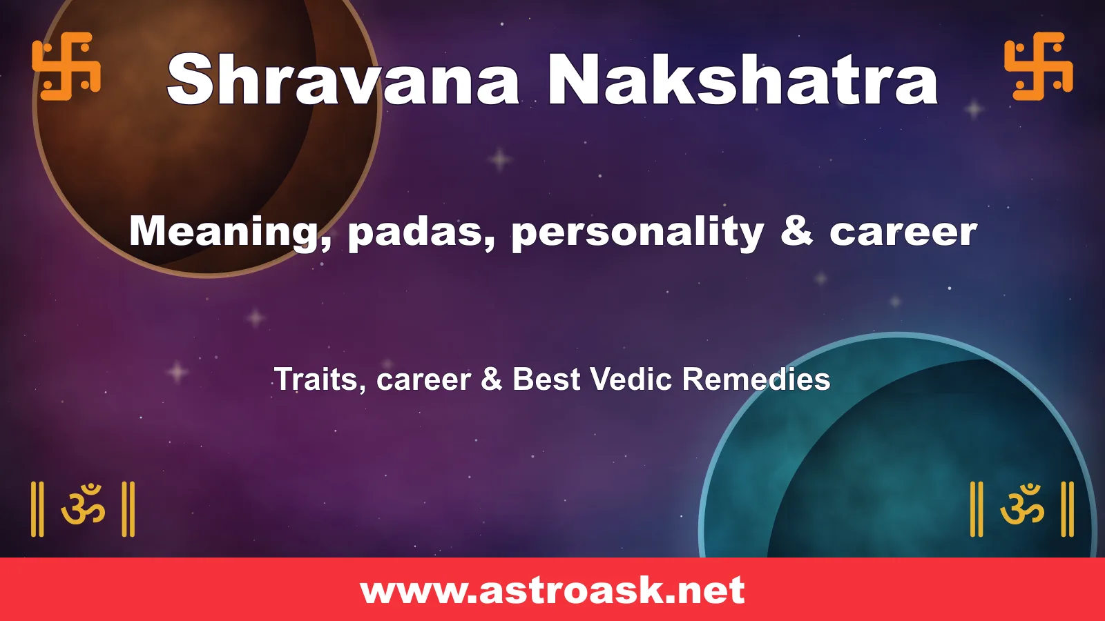 Shravana Nakshatra — Vedic lunar mansion illustration | AstroAsk