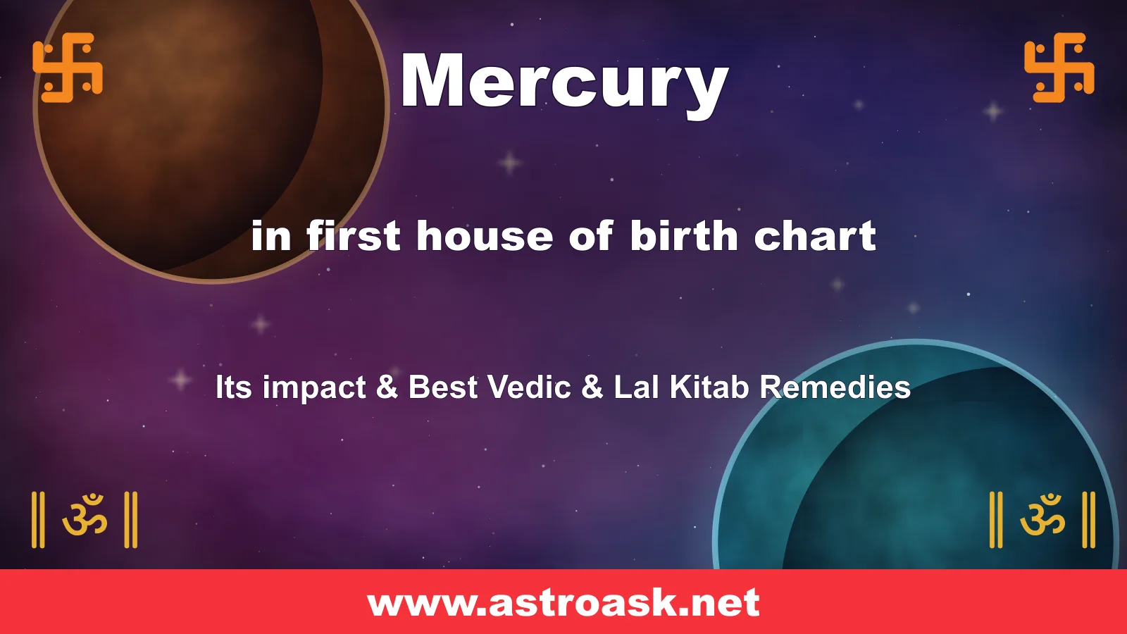 Mercury in the 1st house — Vedic astrology illustration | AstroAsk