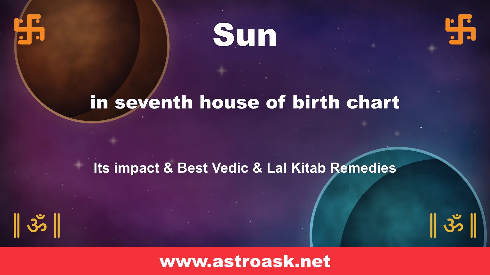 Sun in the 7th house — Vedic astrology illustration | AstroAsk