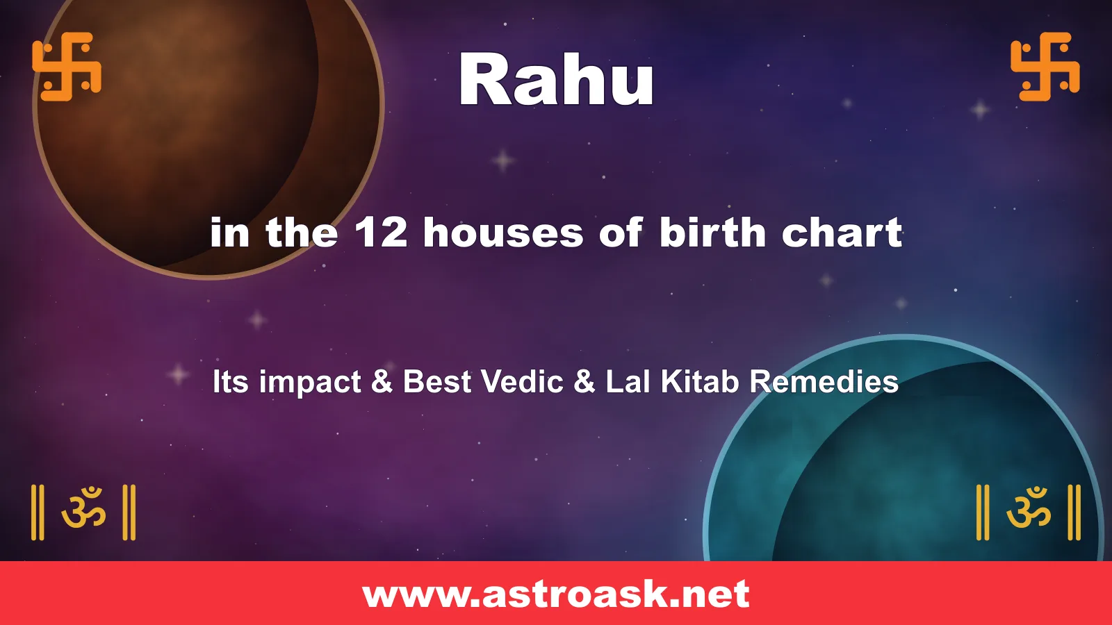 Rahu (Rahu) graha — cosmic Vedic astrology illustration | AstroAsk