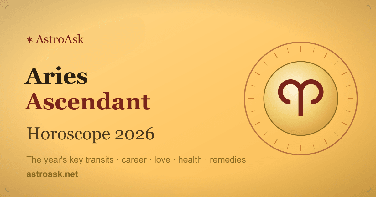 Aries Ascendant Horoscope 2026