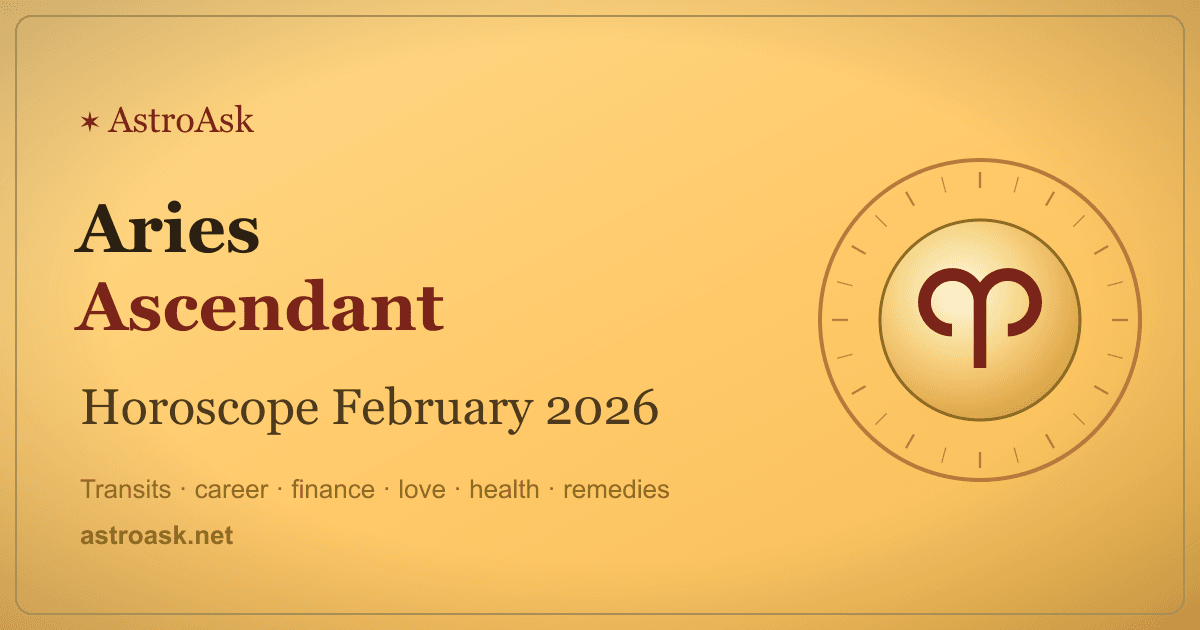 Aries Ascendant Horoscope February 2026