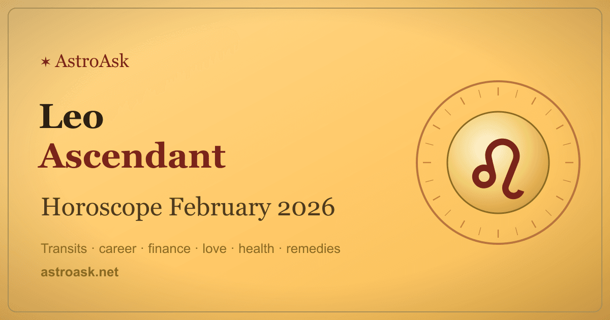 Leo Ascendant Horoscope February 2026