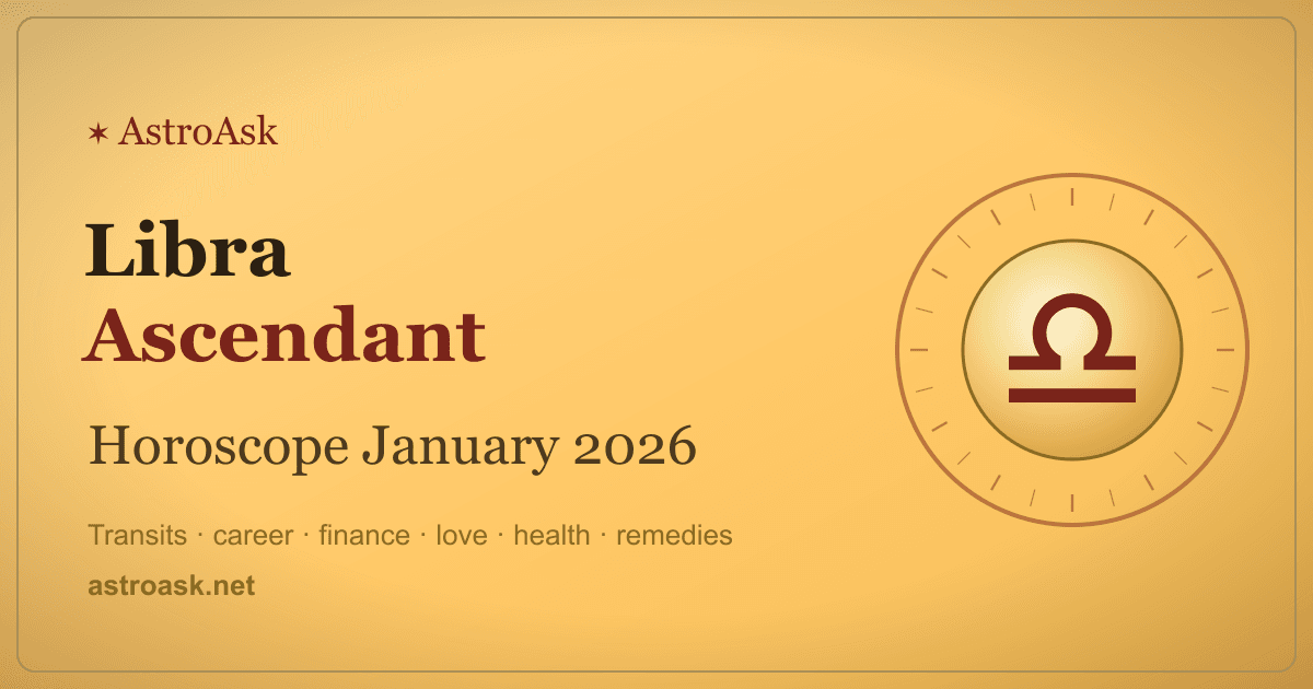 Libra Ascendant Horoscope January 2026