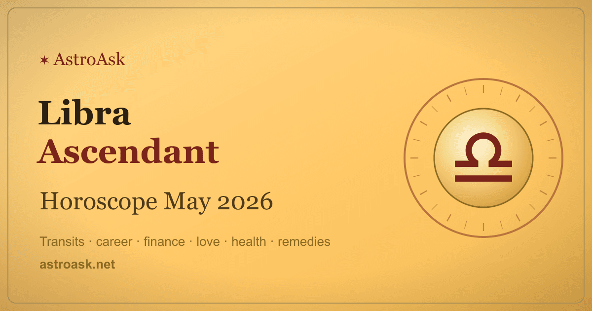 Libra Ascendant Horoscope May 2026