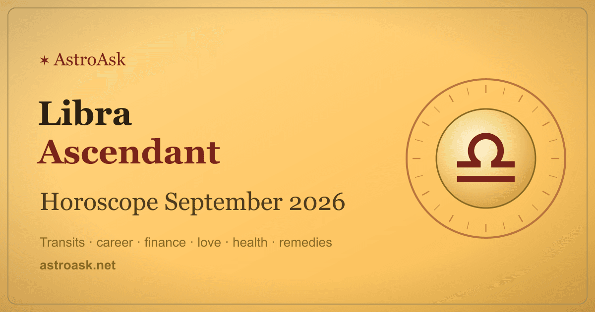 Libra Ascendant Horoscope September 2026