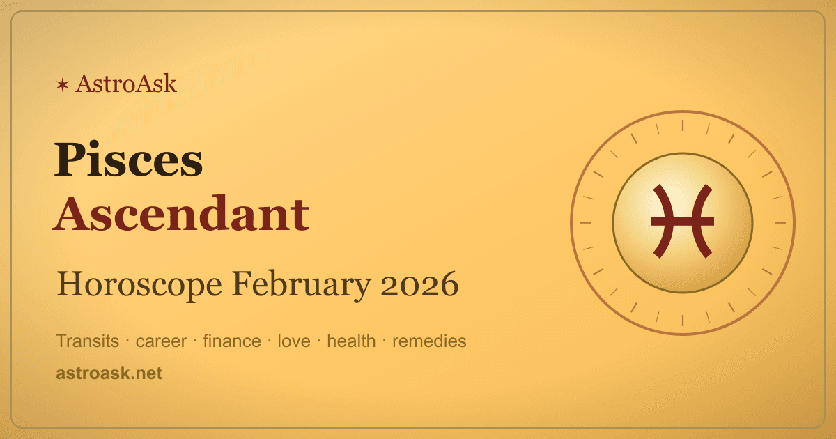 Pisces Ascendant Horoscope February 2026