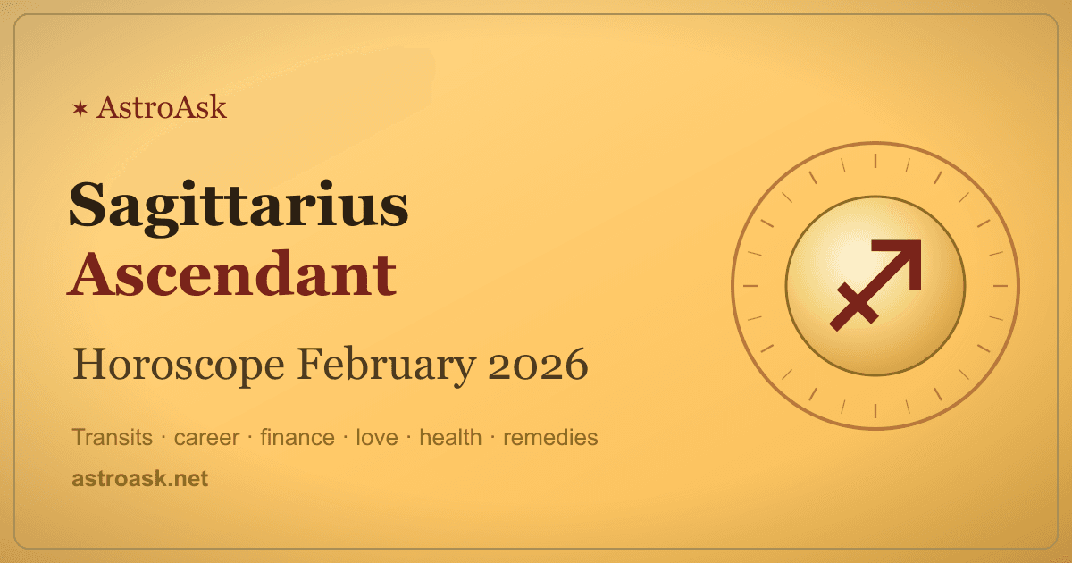 Sagittarius Ascendant Horoscope February 2026
