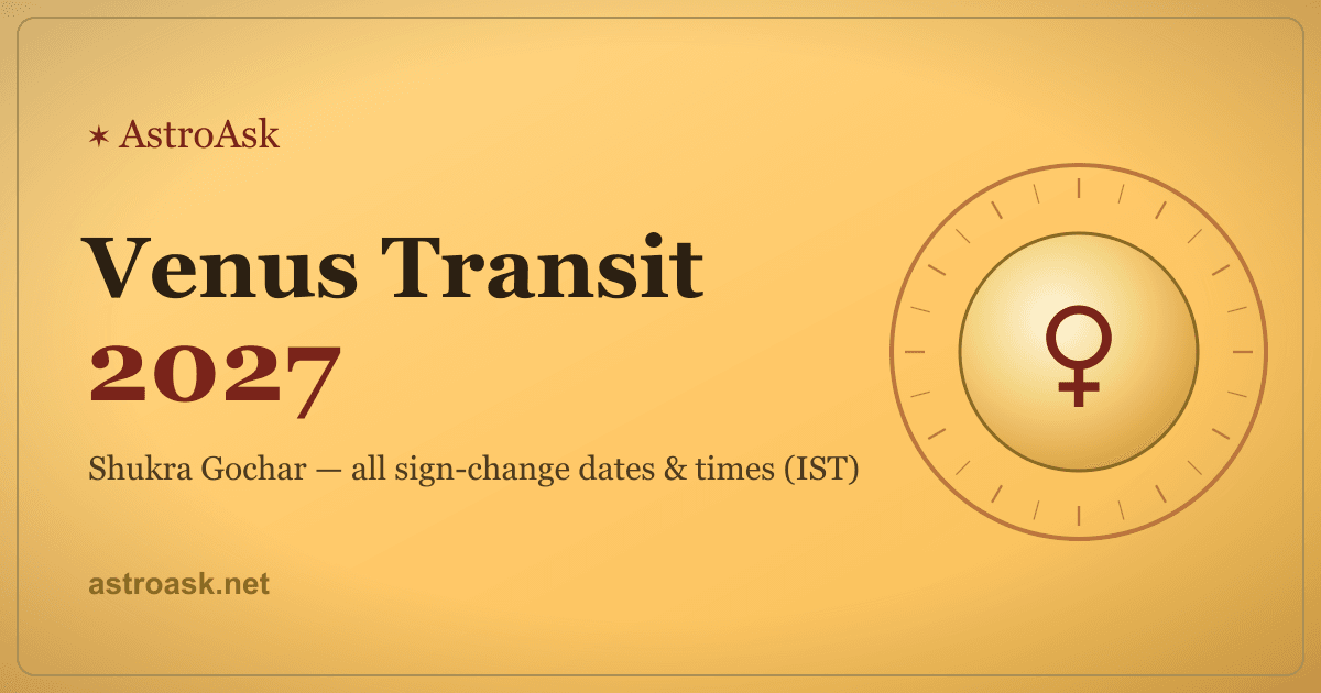 Venus Transit 2027